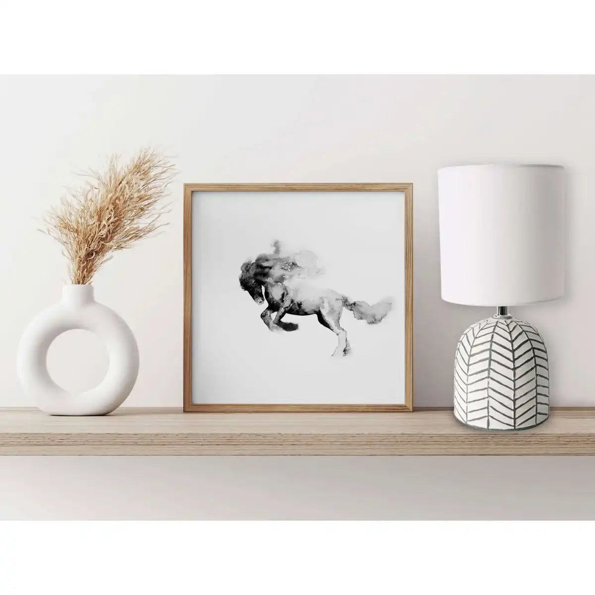 Keramik-Tischleuchte "FOLIO" weiß, Tischlampe aus Keramik, weiß, mit E14-Fassung, für Esszimmer, Wohnzimmer, Diele oder Büro, 27,50 cm hoch