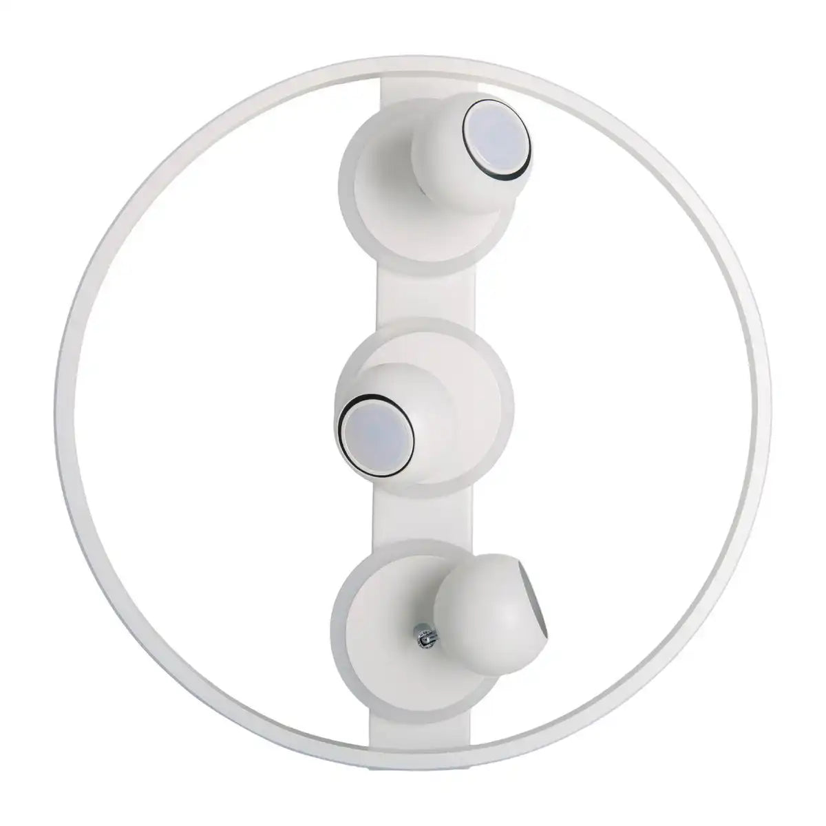 3er-Spot LED Deckenleuchte "RONDA" Ø 50cm, aus Metall und Kunststoff, weiß, GU10, Spots innen