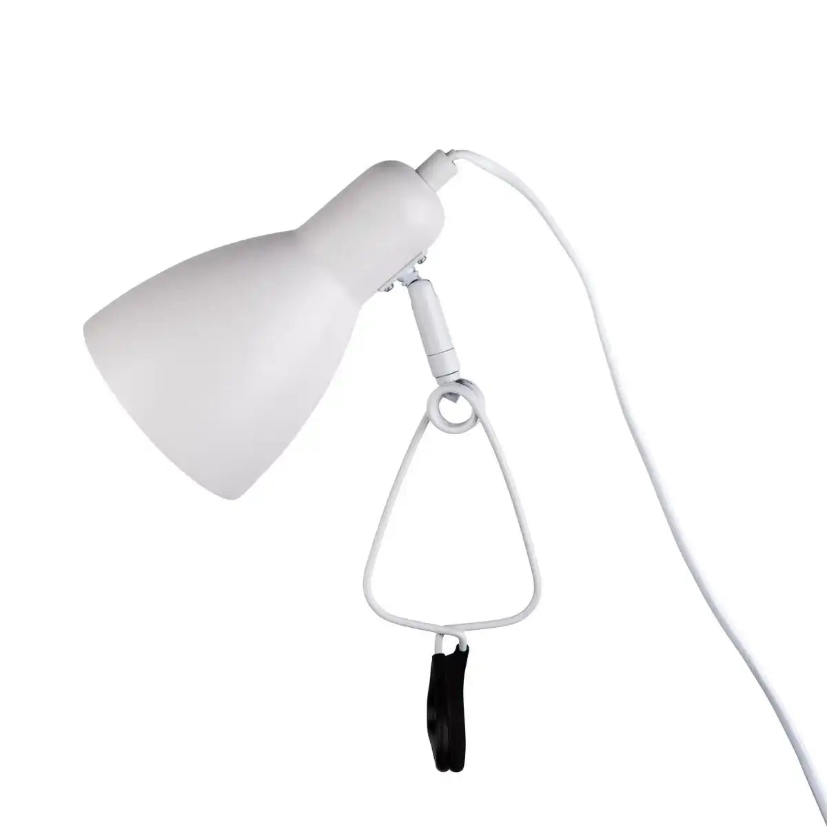 Klemmtischleuchte "MARA" matt weiß für E14 max. 18 Watt, für Innenräume, 28 cm hoch