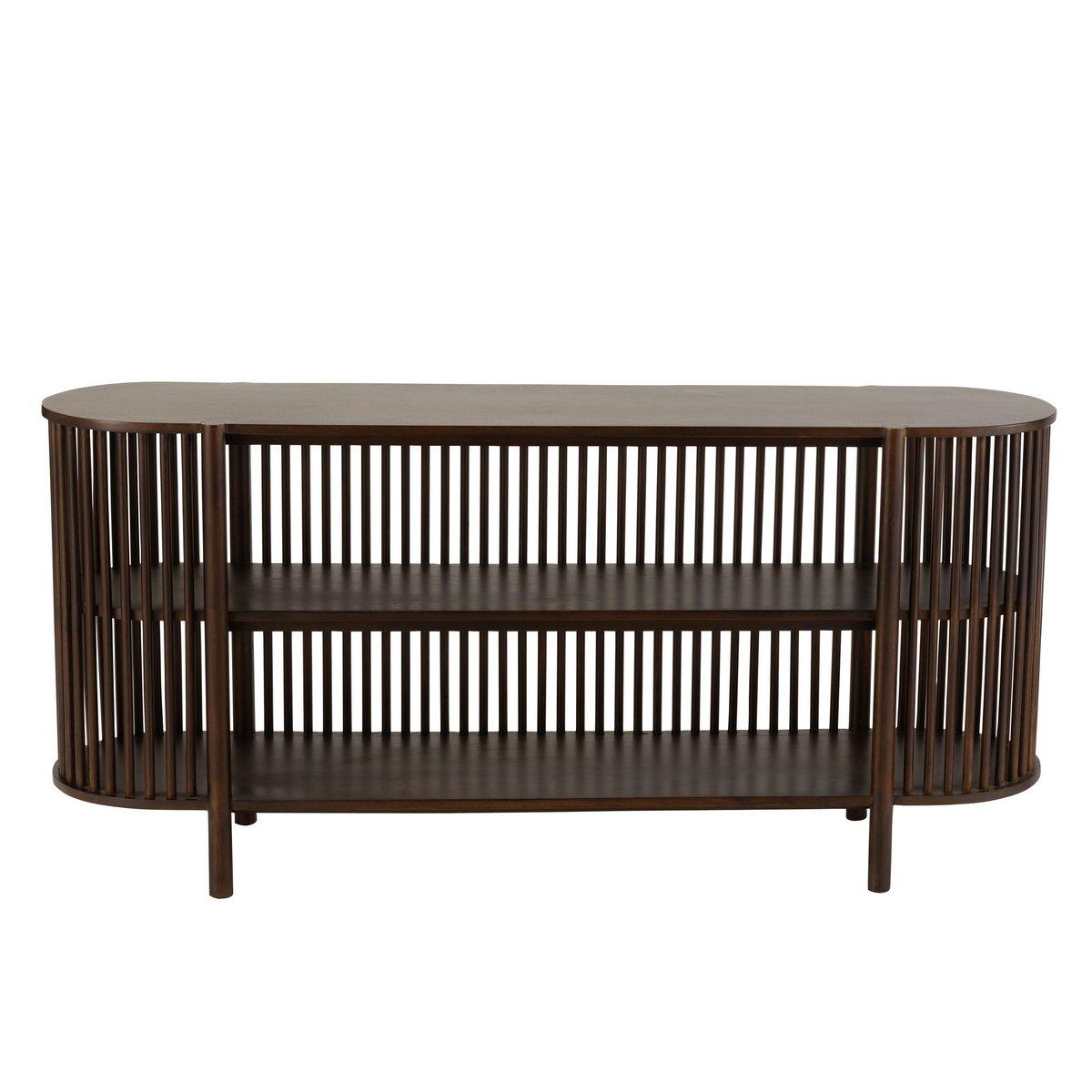 J-Line Konsole 2 Planken Conie Mangoholz Dunkelbraun