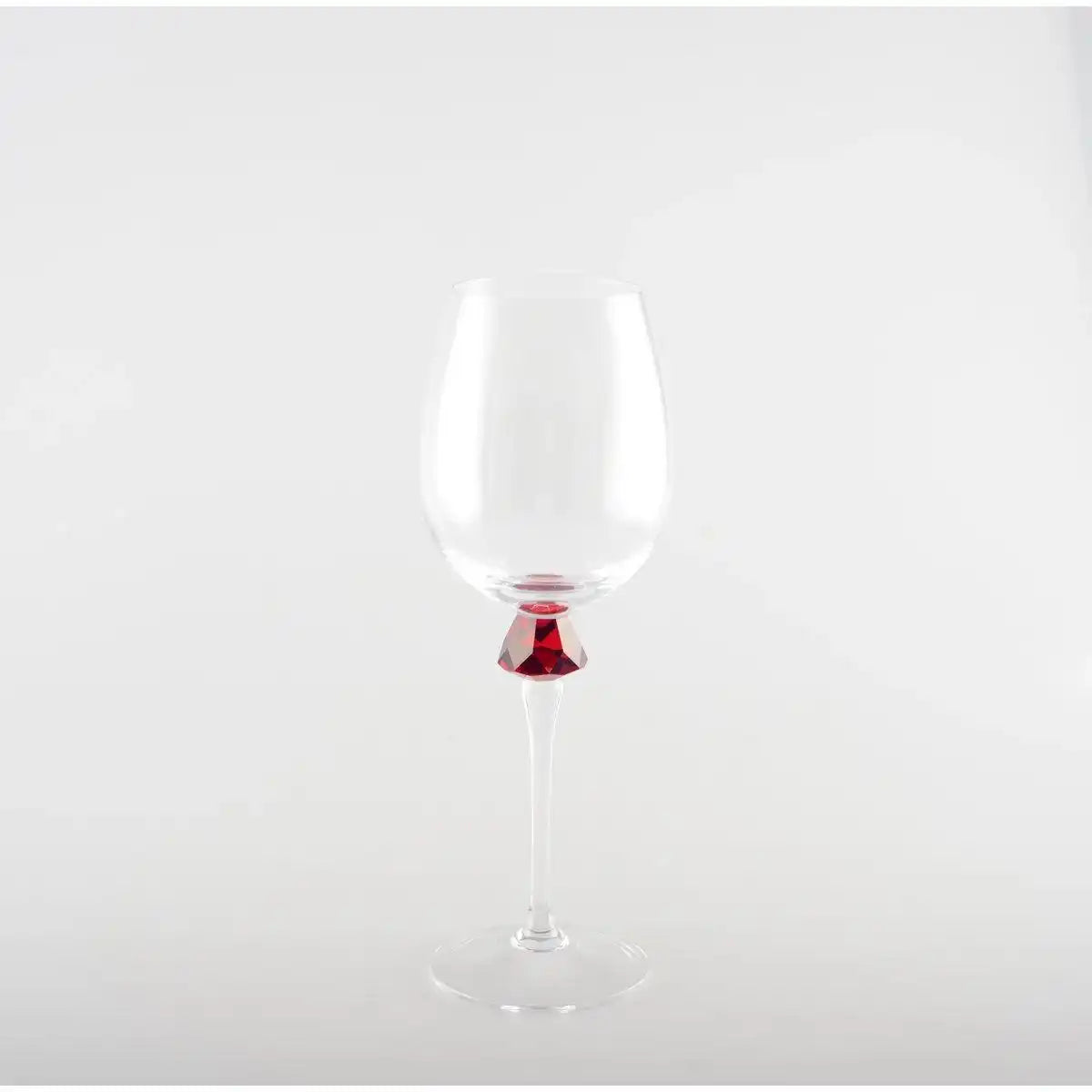 Weingläser mit Diamantfuß 4 Farben - Los 4