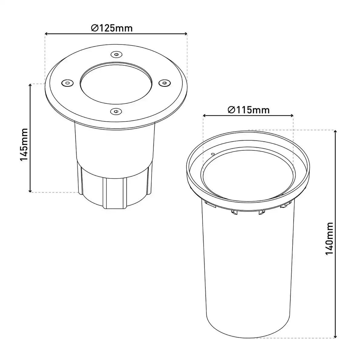 LED- Bodeneinbauleuchte "Forto"