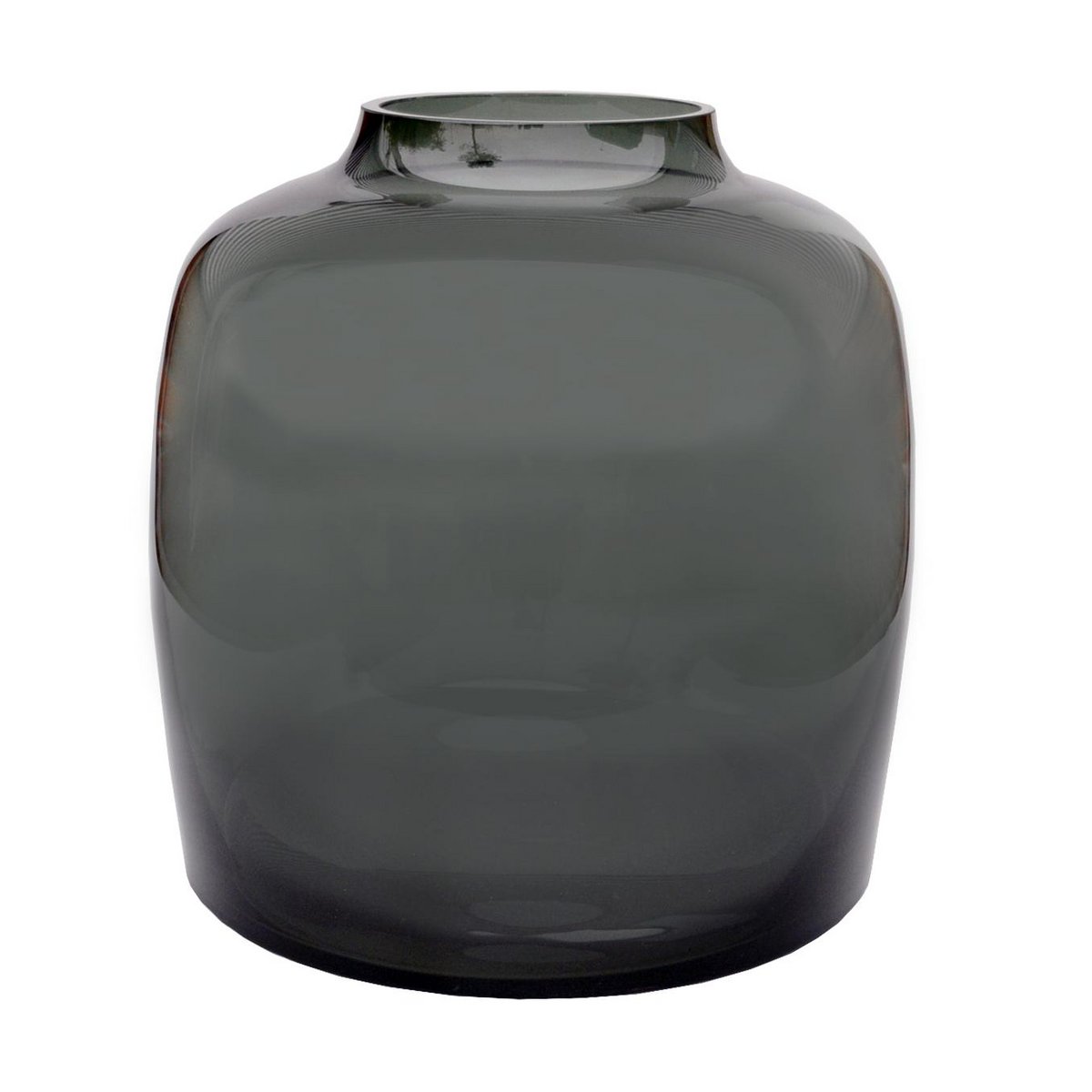 Vase Glass - M - H25 W25 - Bartica - Grau