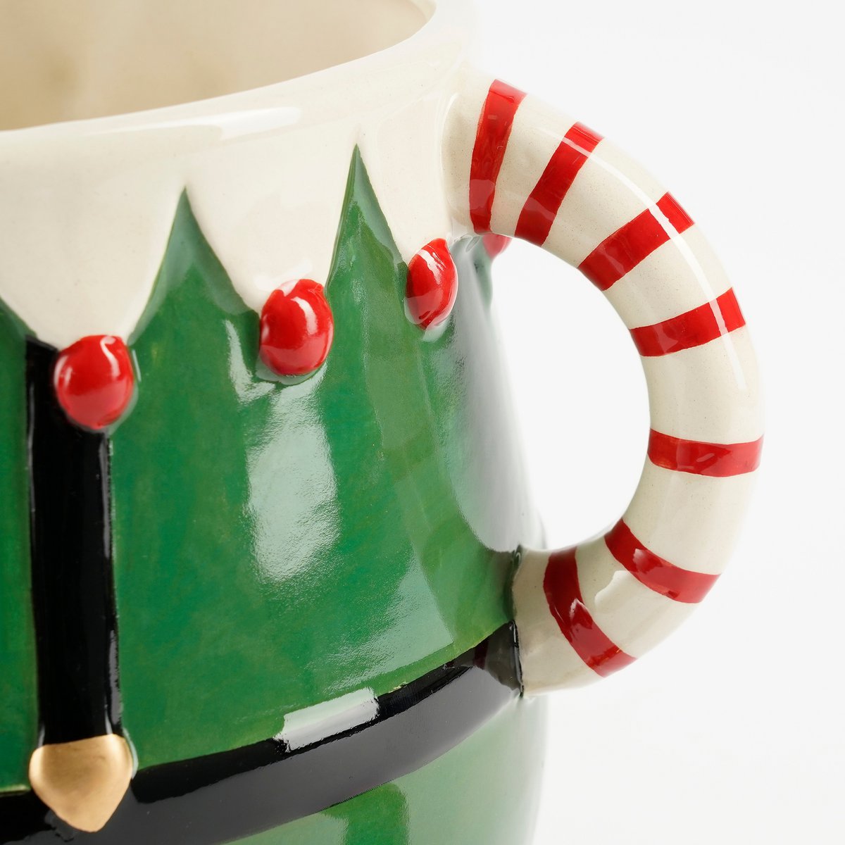 Lustiger Blumentopf Weihnachten – L28 x B19 x H17 cm – Dolomit – Grün