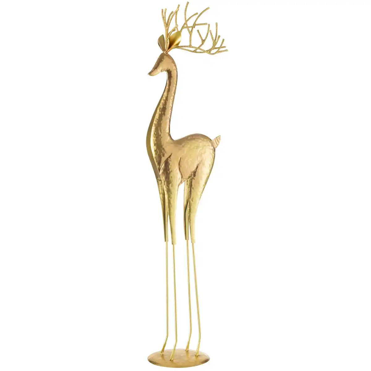 J -Line Figure Rentier zu Fuß - Metall - Gold - groß