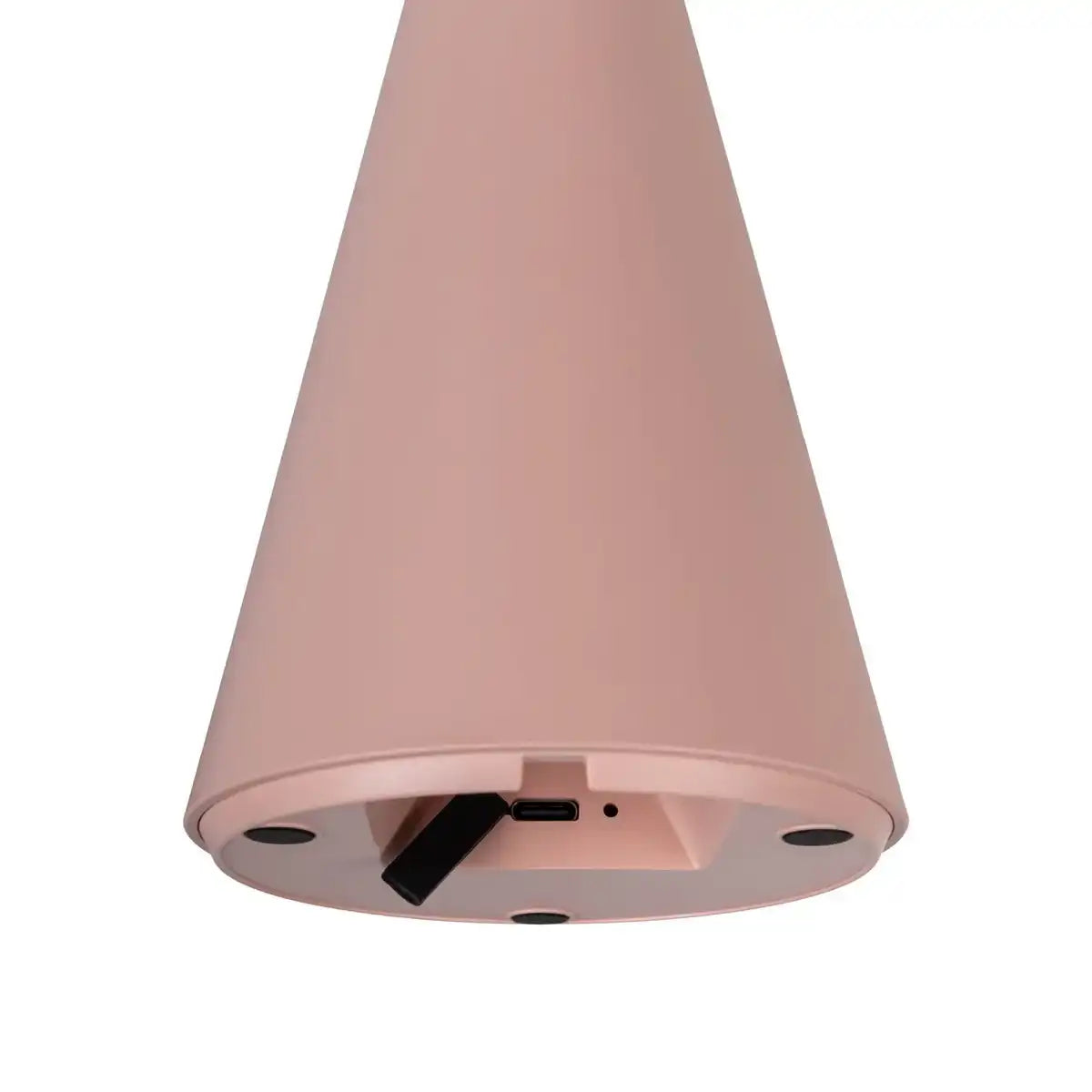 Solar-Akku-Tischleuchte "Palu" für Außen und Innen, aus Kunststoff in Rosa , 20 cm hoch