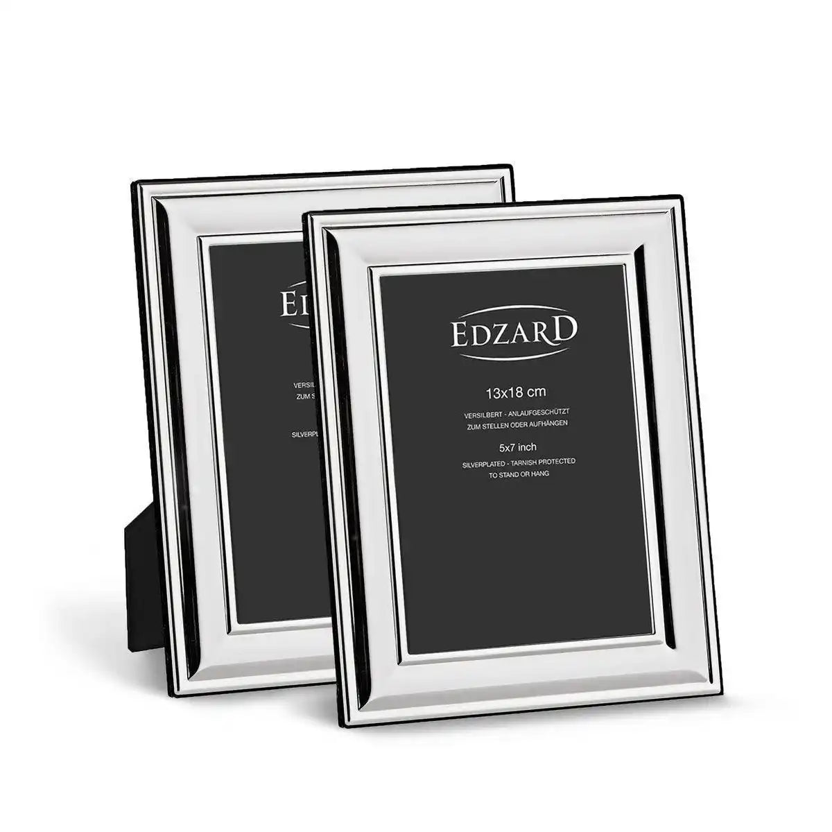 2er-Set Bilderrahmen Sunset edel versilbert anlaufgeschützt 10x15 - HomeDesign Knaus