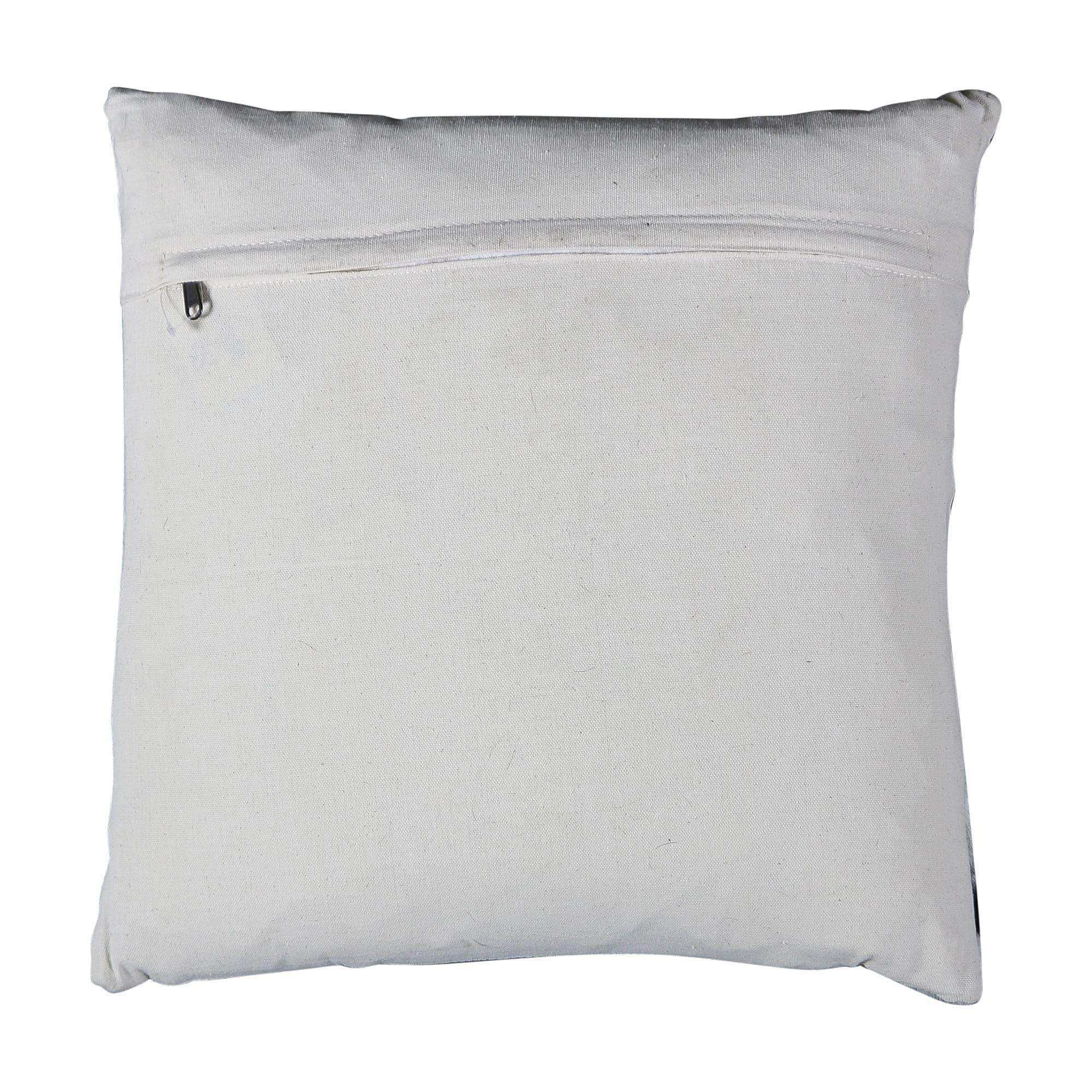2er Set Echtfell Kissen Kuhfell Zierkissen schwarz 45x45cm - HomeDesign Knaus