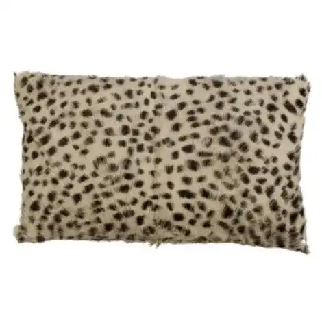 2er Set Echtfell Kissen Ziege Gepard 30x50cm - HomeDesign Knaus