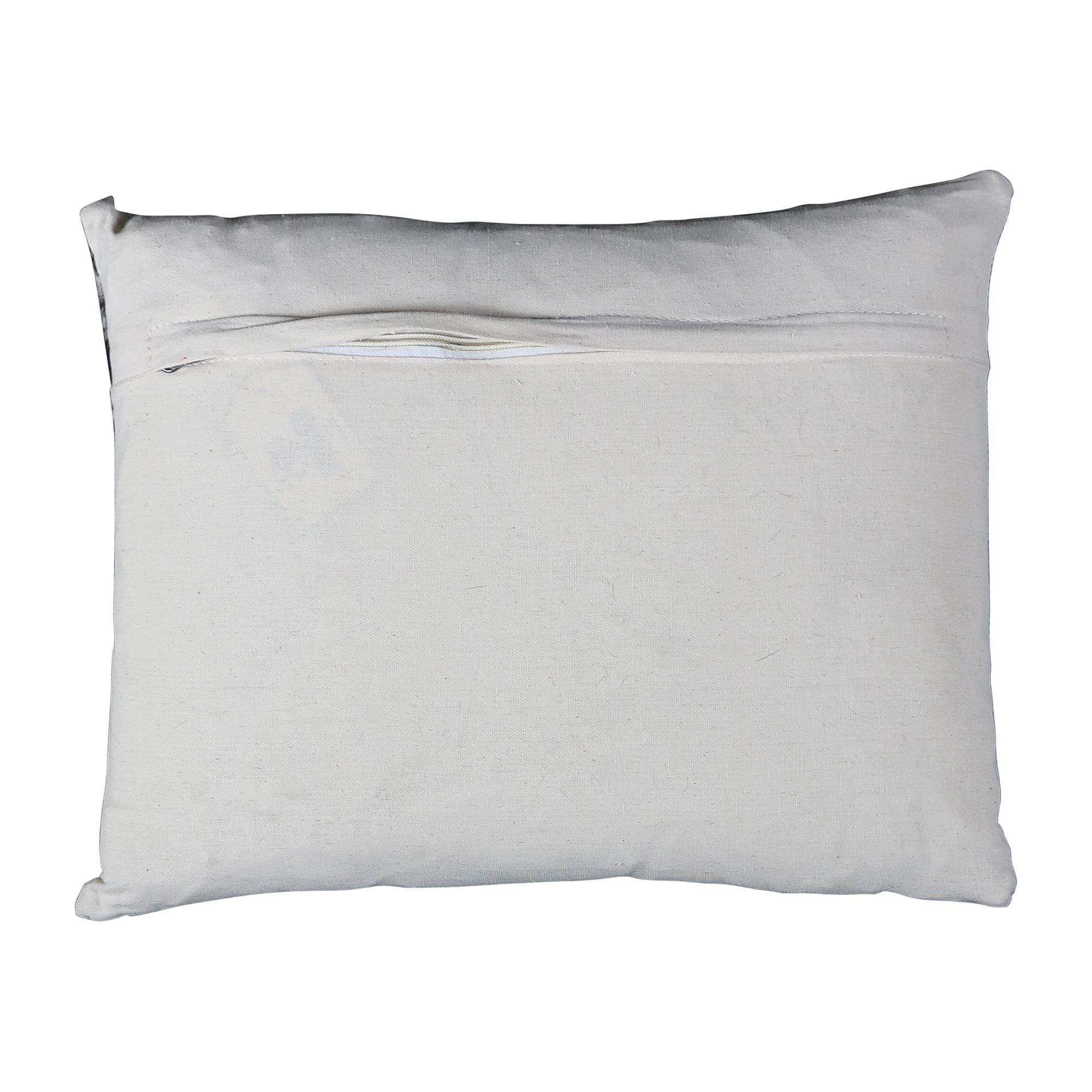 2er Set Kuhfell Echtfell Kissen Kuh schwarz Zierkissen 35x45cm - HomeDesign Knaus