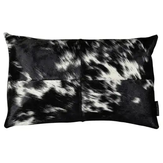 2er Set Kuhfell Kissen Herz Form Zierkissen 30x50 cm - HomeDesign Knaus