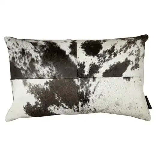 2er Set Kuhfell Kissen Herz Form Zierkissen 30x50 cm - HomeDesign Knaus