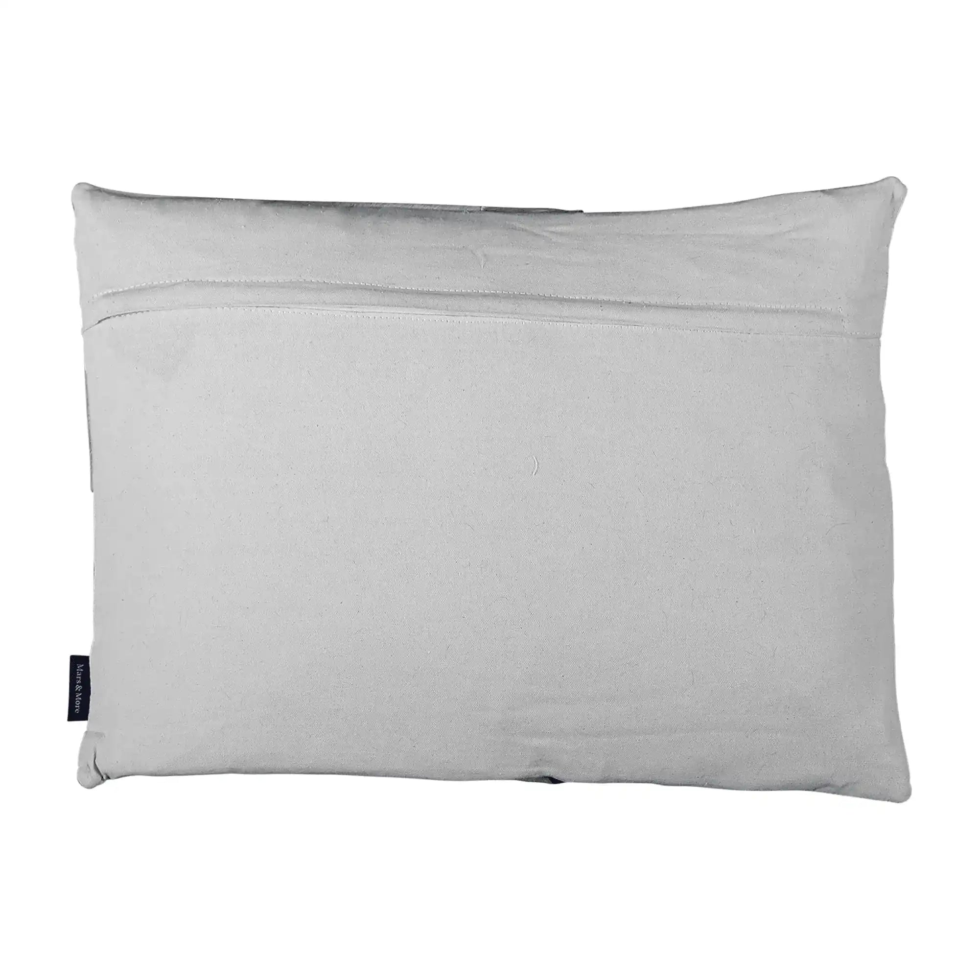 2er Set Kuhfell Kissen Kuh schwarz Zierkissen 45x60 cm - HomeDesign Knaus
