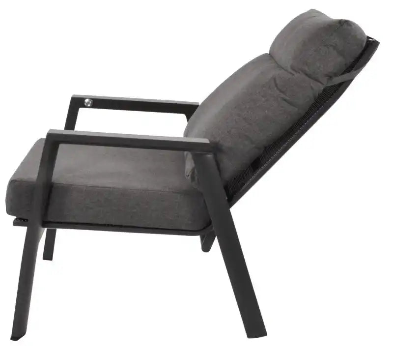 2er Set Loungesessel Gartensessel Aluminiumrahmen verstellbar - HomeDesign Knaus