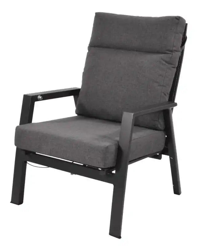 2er Set Loungesessel Gartensessel Aluminiumrahmen verstellbar - HomeDesign Knaus