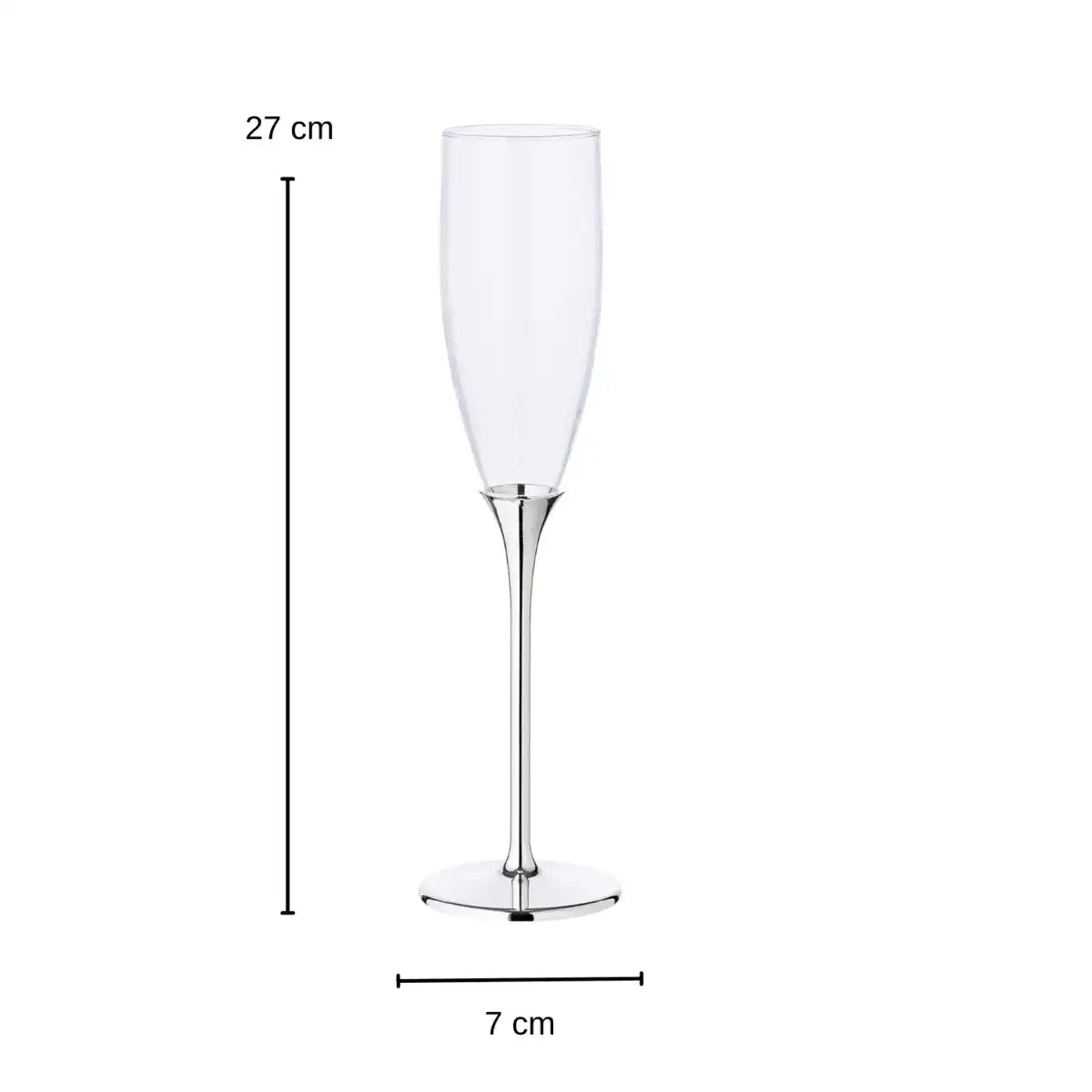 2er-Set Sektgläser Victoria aus Zink Luxus Champagnergläser - HomeDesign Knaus