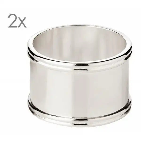 2er Set Serviettenringe Madrid edel versilbert anlaufgeschützt - HomeDesign Knaus