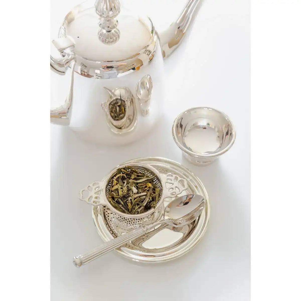 2er Set Untersetzer Gläseruntersetzer Astoria, edel versilbert, Durchmesser 11 cm - HomeDesign Knaus