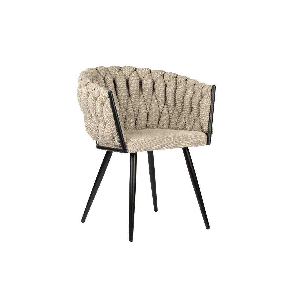 2er-Set Wave Stuhl Esszimmerstuhl Sessel Beige - HomeDesign Knaus