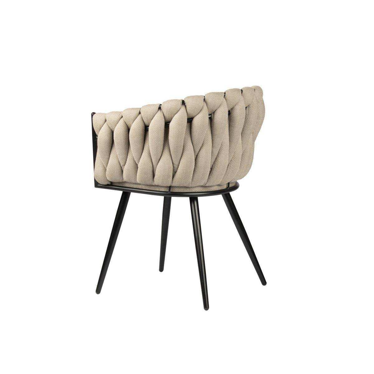 2er-Set Wave Stuhl Esszimmerstuhl Sessel Beige - HomeDesign Knaus