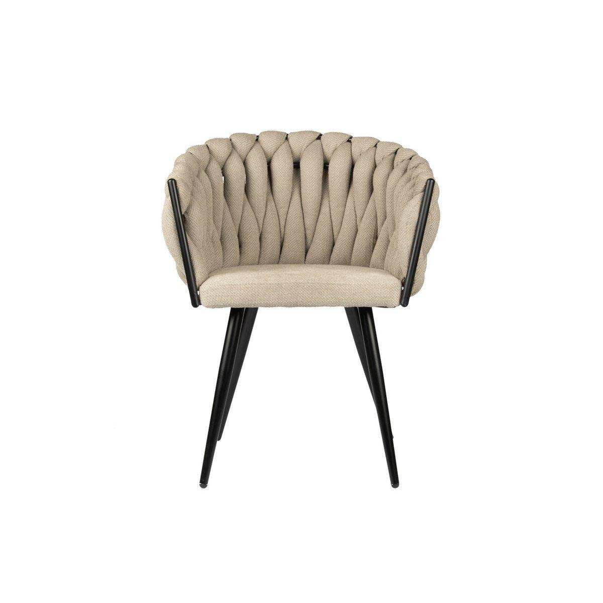 2er-Set Wave Stuhl Esszimmerstuhl Sessel Beige - HomeDesign Knaus