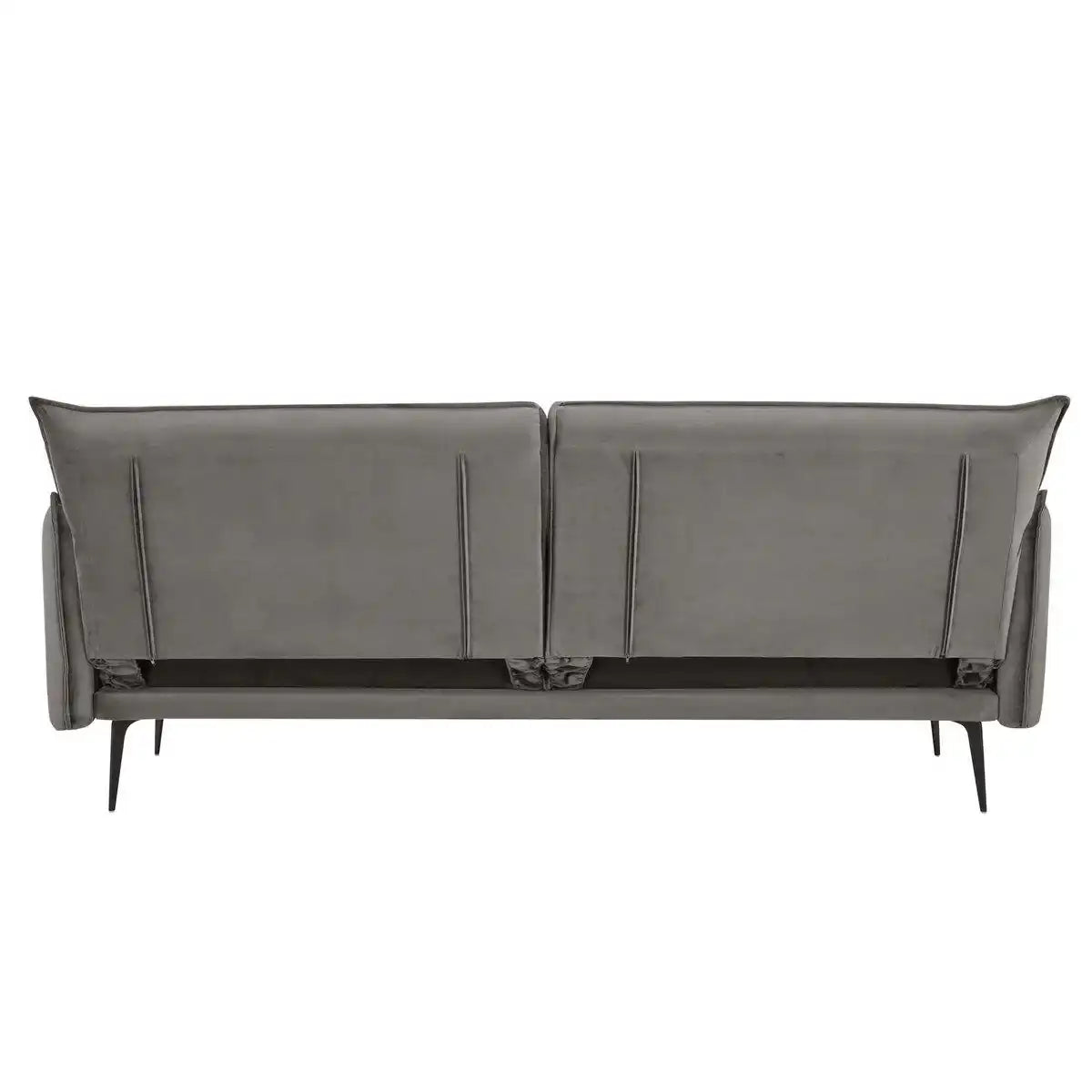 3-Sitzer Sofa Samt Grau - HomeDesign Knaus