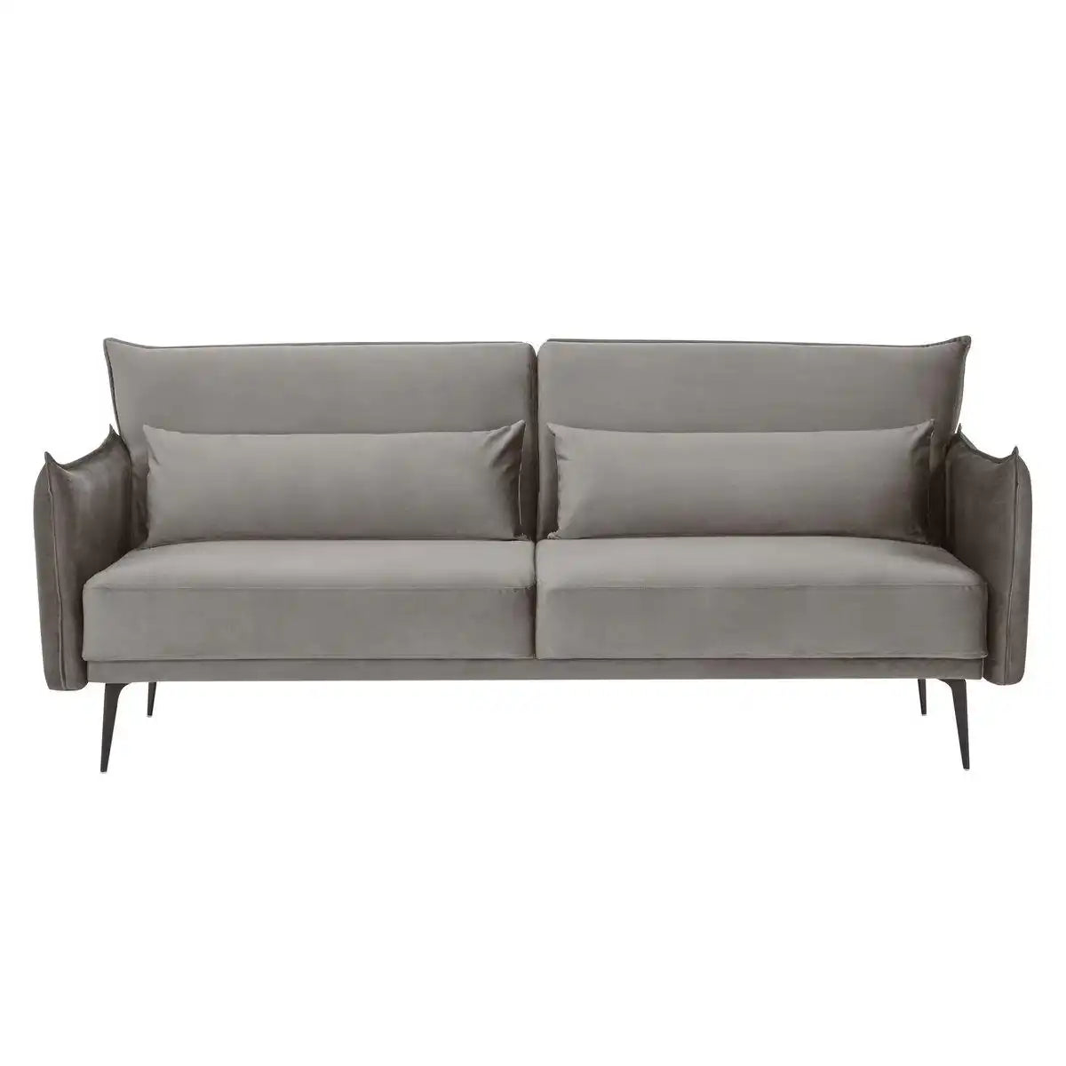 3-Sitzer Sofa Samt Grau - HomeDesign Knaus