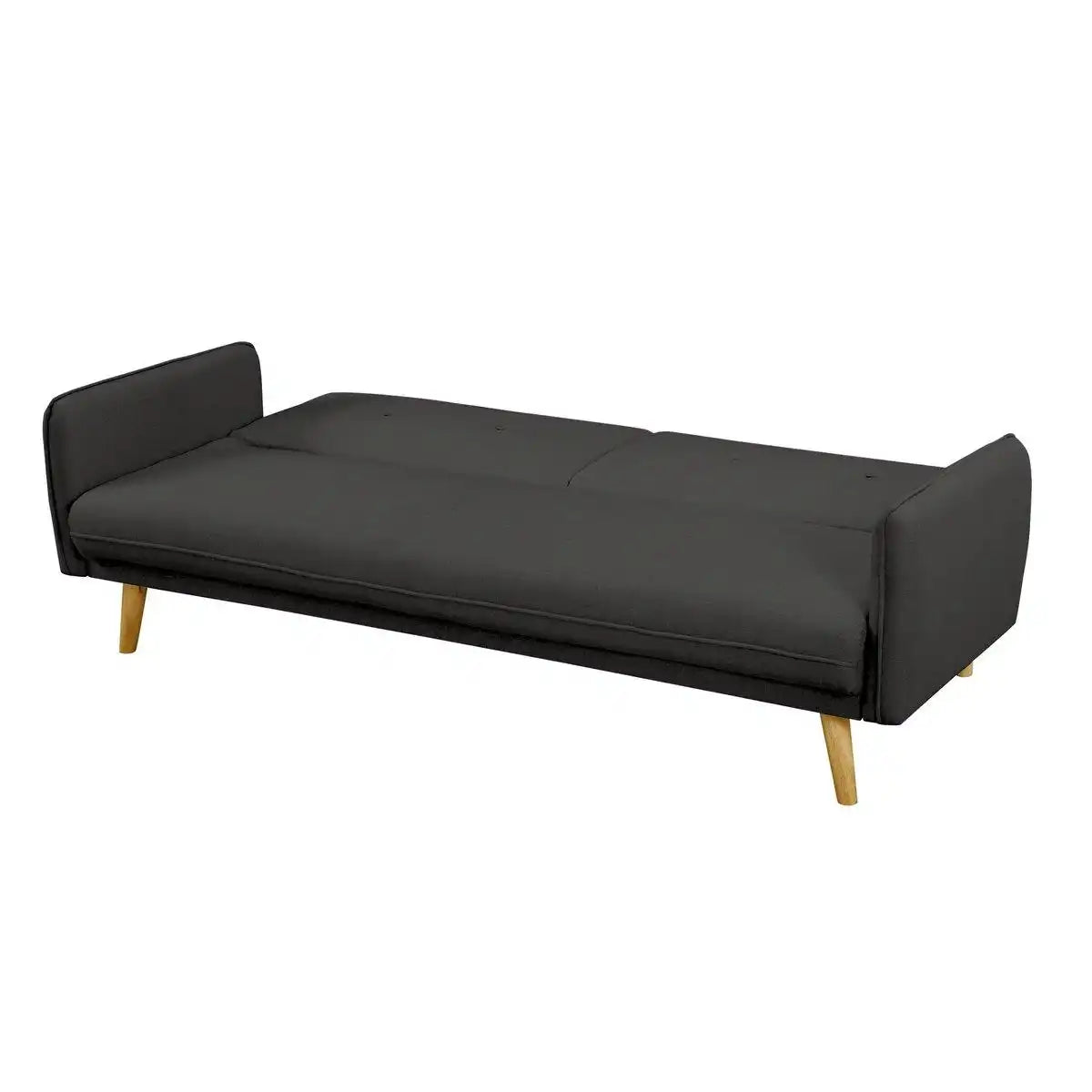 3-Sitzer Sofa Strukturstoff fein Dunkelgrau - HomeDesign Knaus