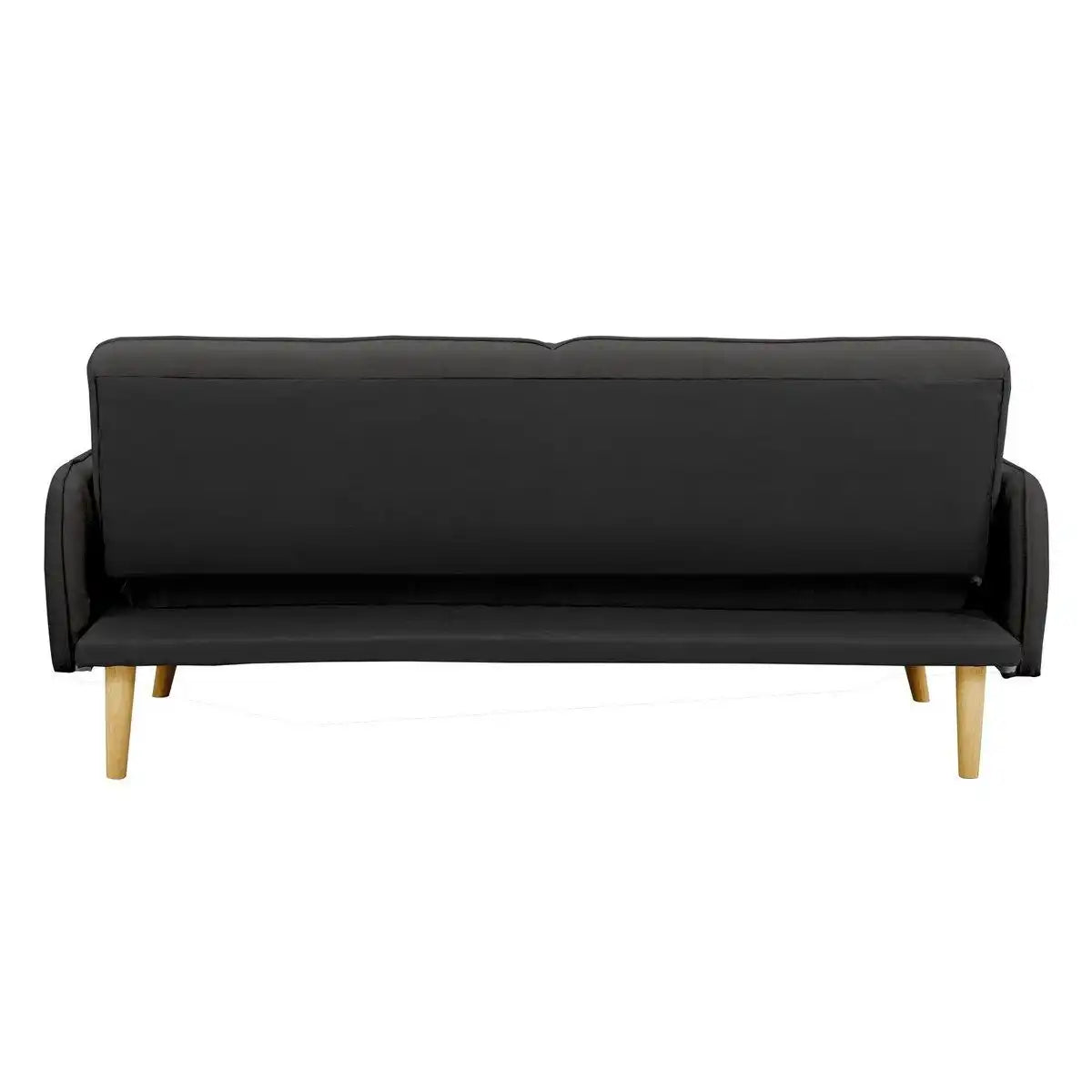 3-Sitzer Sofa Strukturstoff fein Dunkelgrau - HomeDesign Knaus