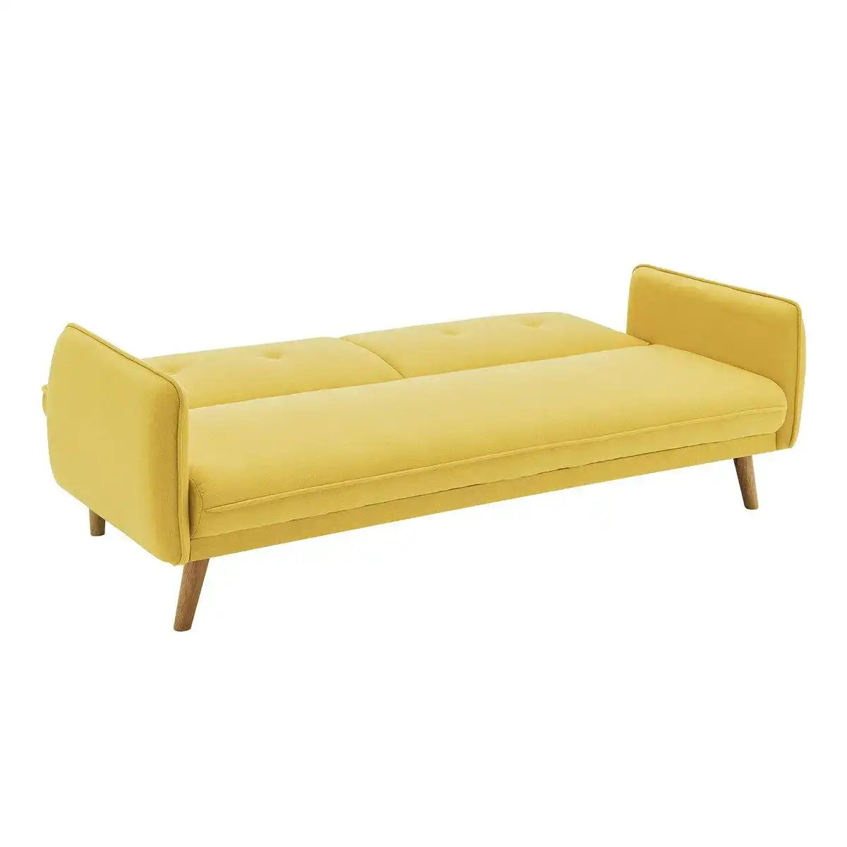 3-Sitzer Sofa Strukturstoff fein Gelb - HomeDesign Knaus