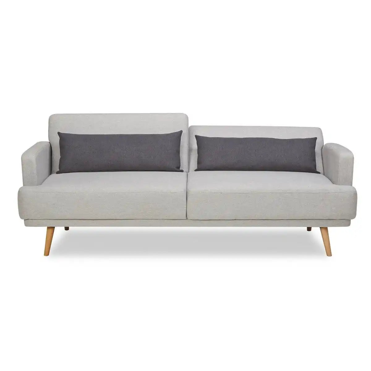 3-Sitzer Sofa Webstoff Grau - HomeDesign Knaus
