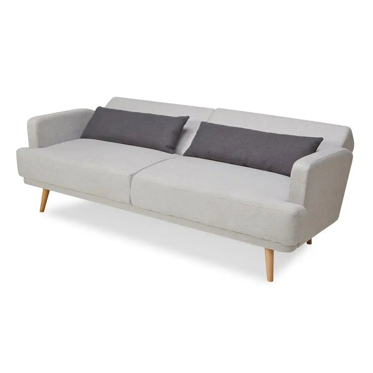 3-Sitzer Sofa Webstoff Grau - HomeDesign Knaus
