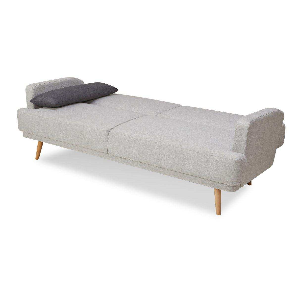 3-Sitzer Sofa Webstoff Grau - HomeDesign Knaus