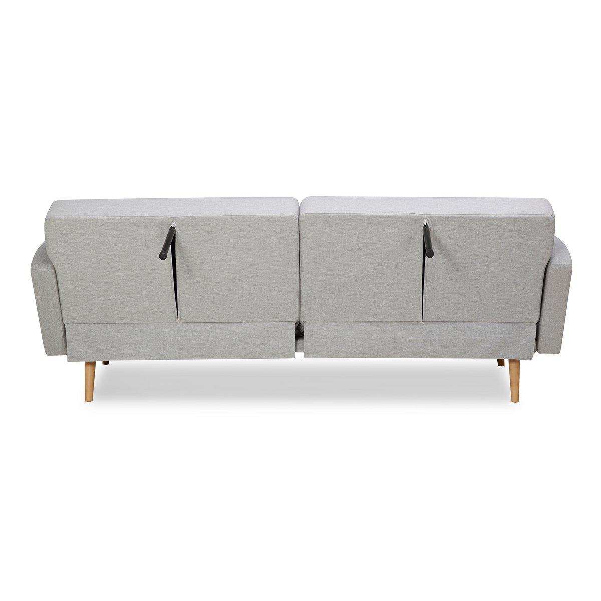 3-Sitzer Sofa Webstoff Grau - HomeDesign Knaus