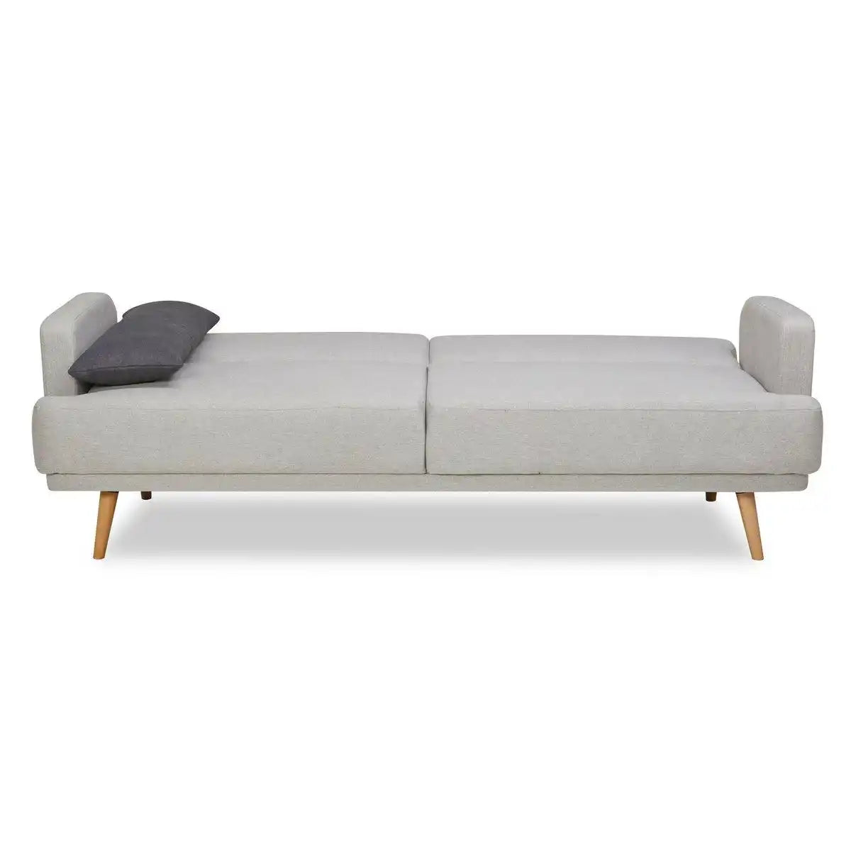 3-Sitzer Sofa Webstoff Grau - HomeDesign Knaus