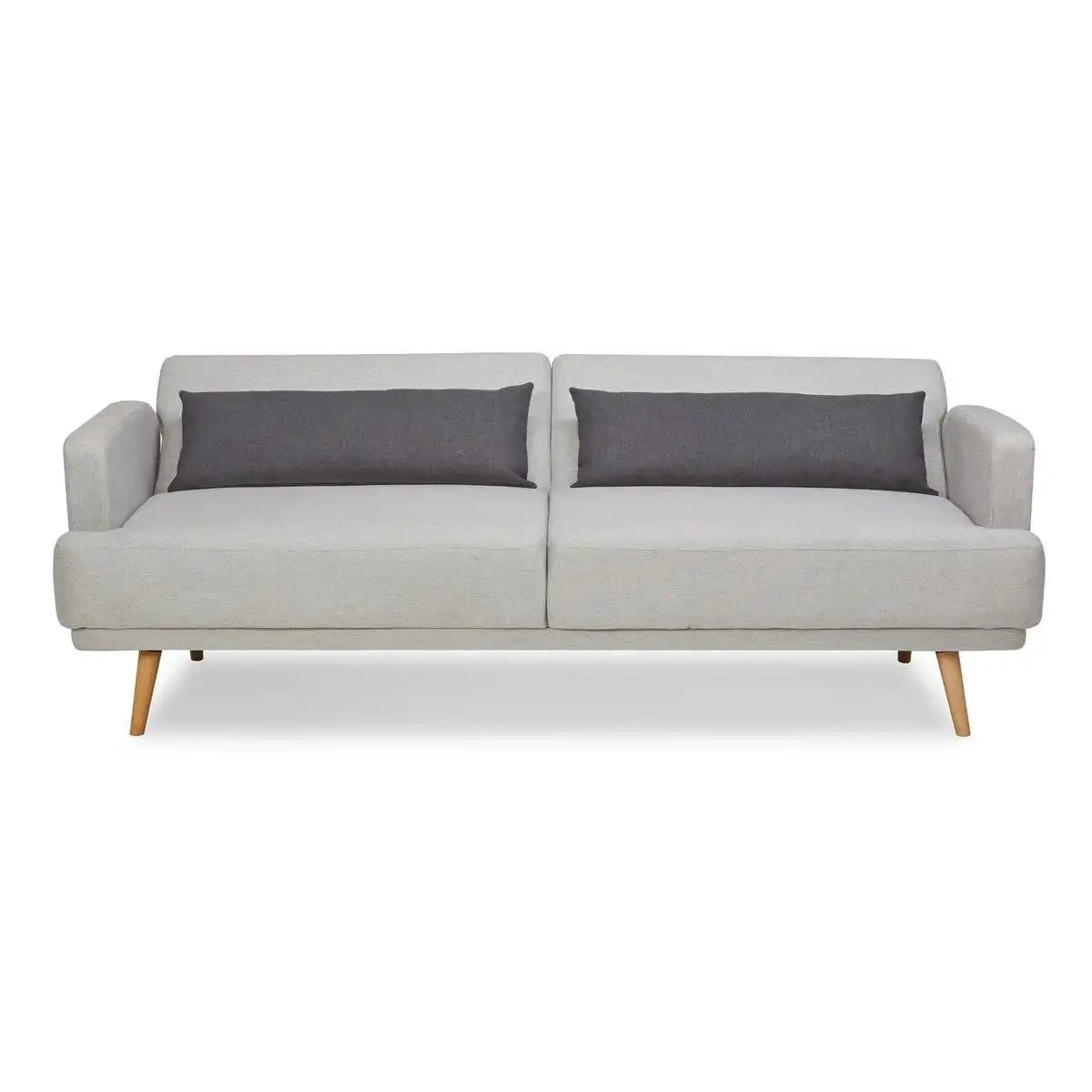3-Sitzer Sofa Webstoff Grau - HomeDesign Knaus