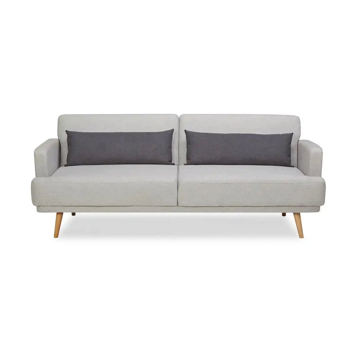 3-Sitzer Sofa Webstoff Grau - HomeDesign Knaus