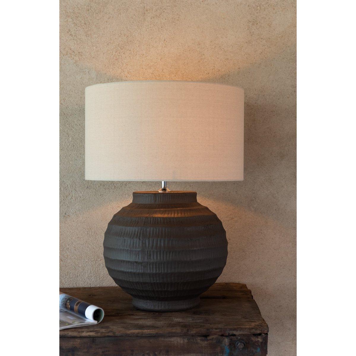 J-Line Tischlampe Terrakotta Brown