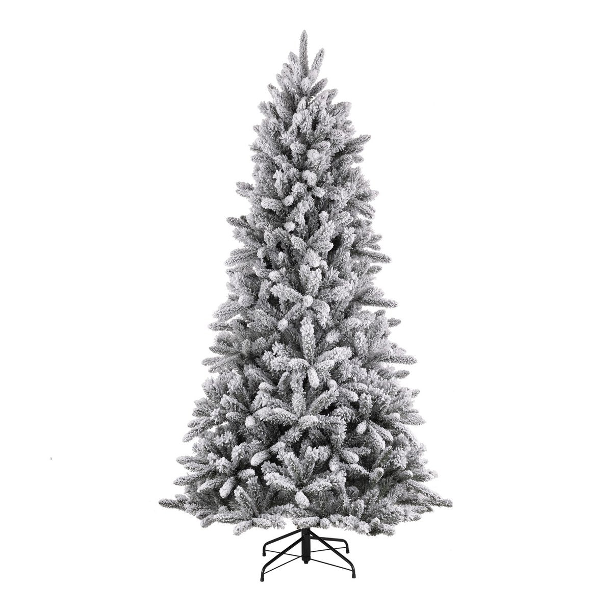 Künstlicher Weihnachtsbaum – H155 x Ø102 cm – Grün gefrostet