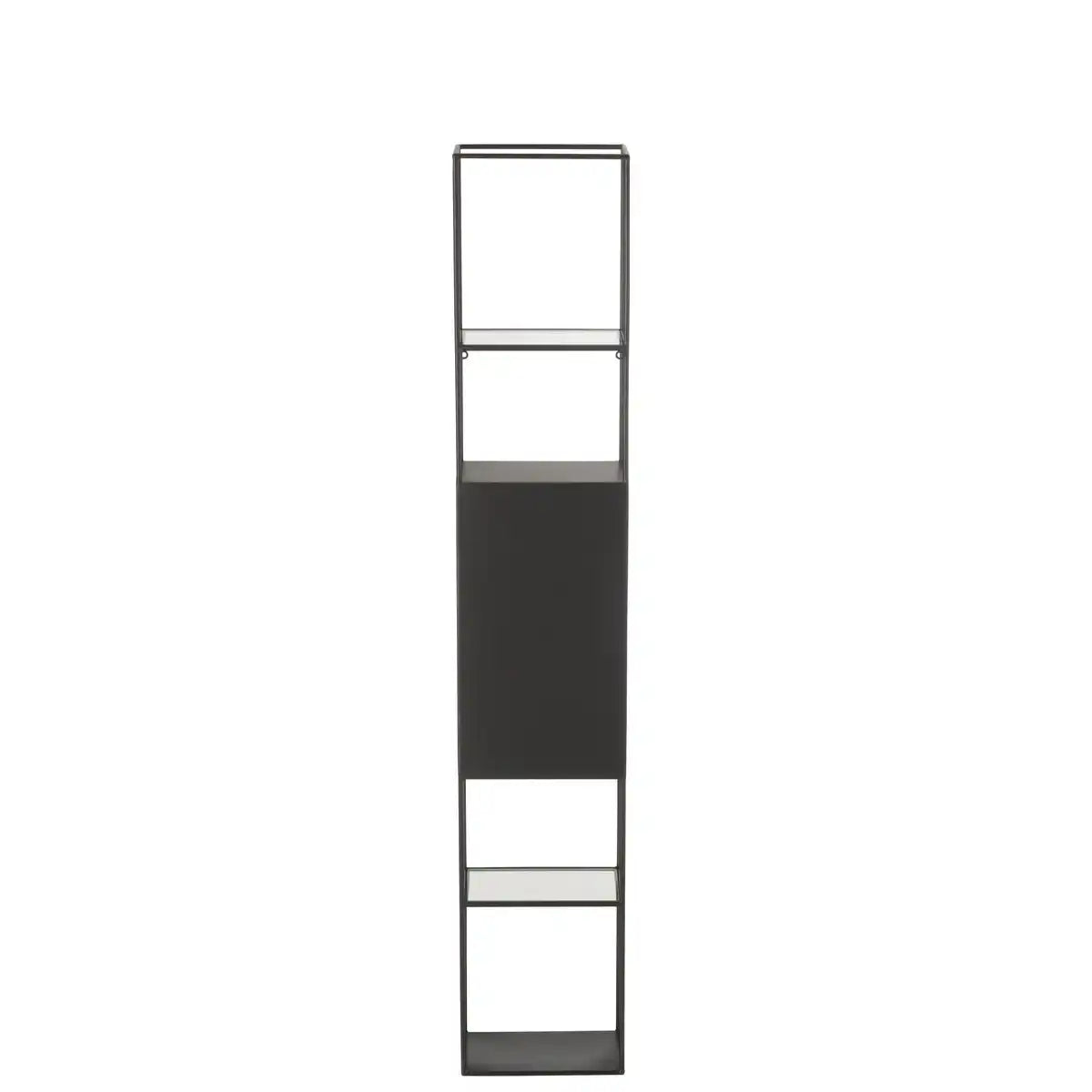 J-Line Rack Ricard Metall/Glas Schwarz