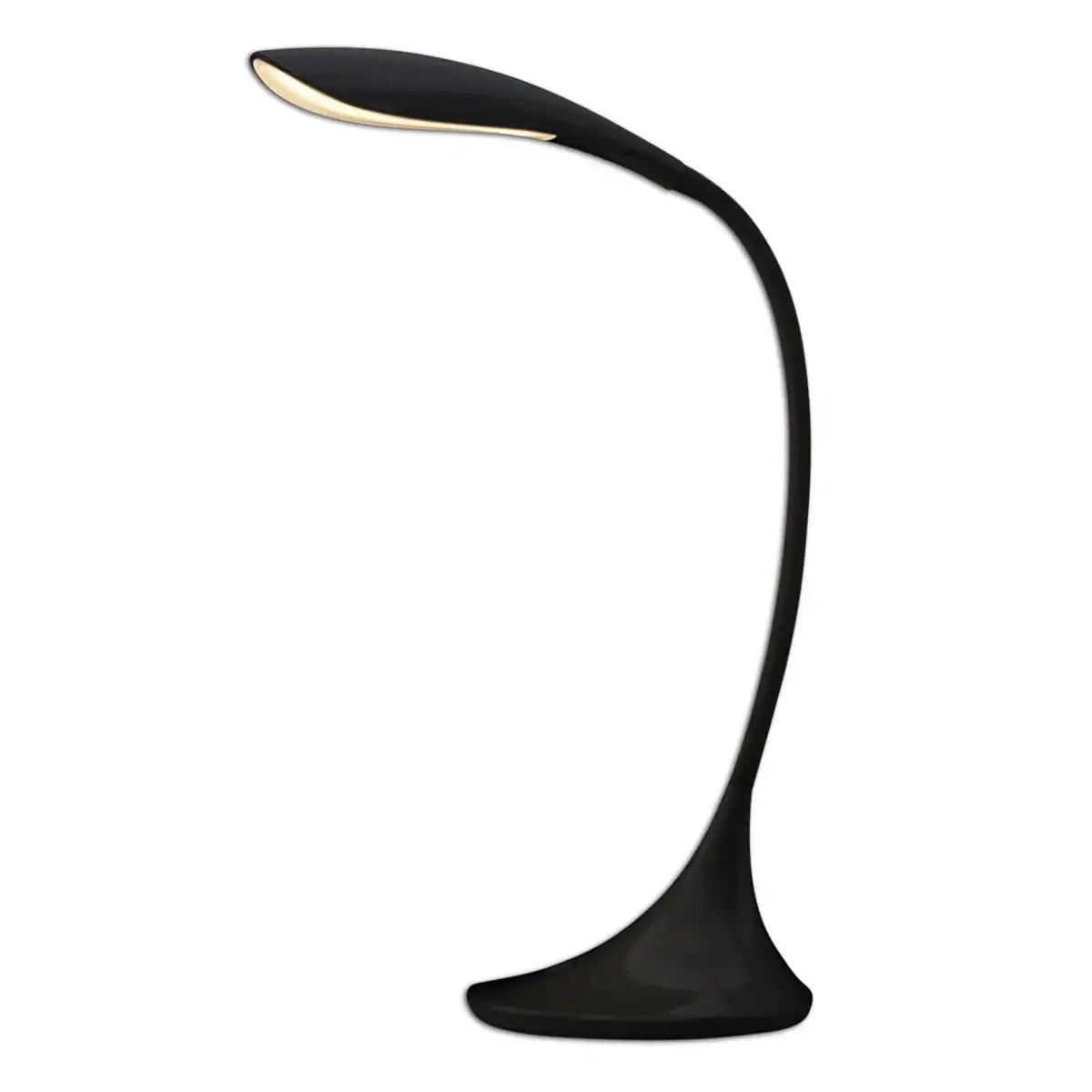 LED Tischleuchte "ALF" aus Metall und Kunststoff in Schwarz, mit integrierter LED