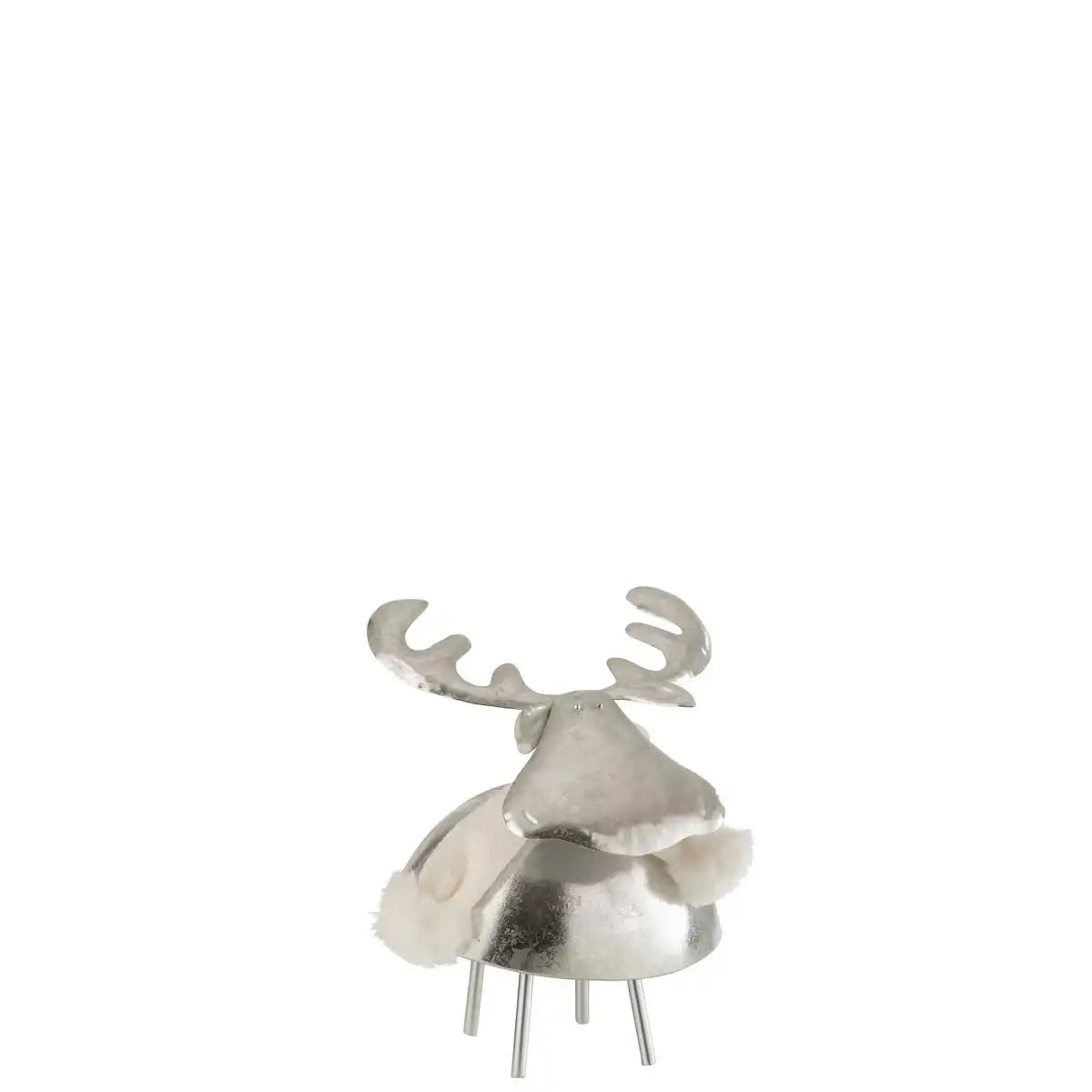 J -Line Figur Hert - Metall/Textil - Silber/Weiß - Medium