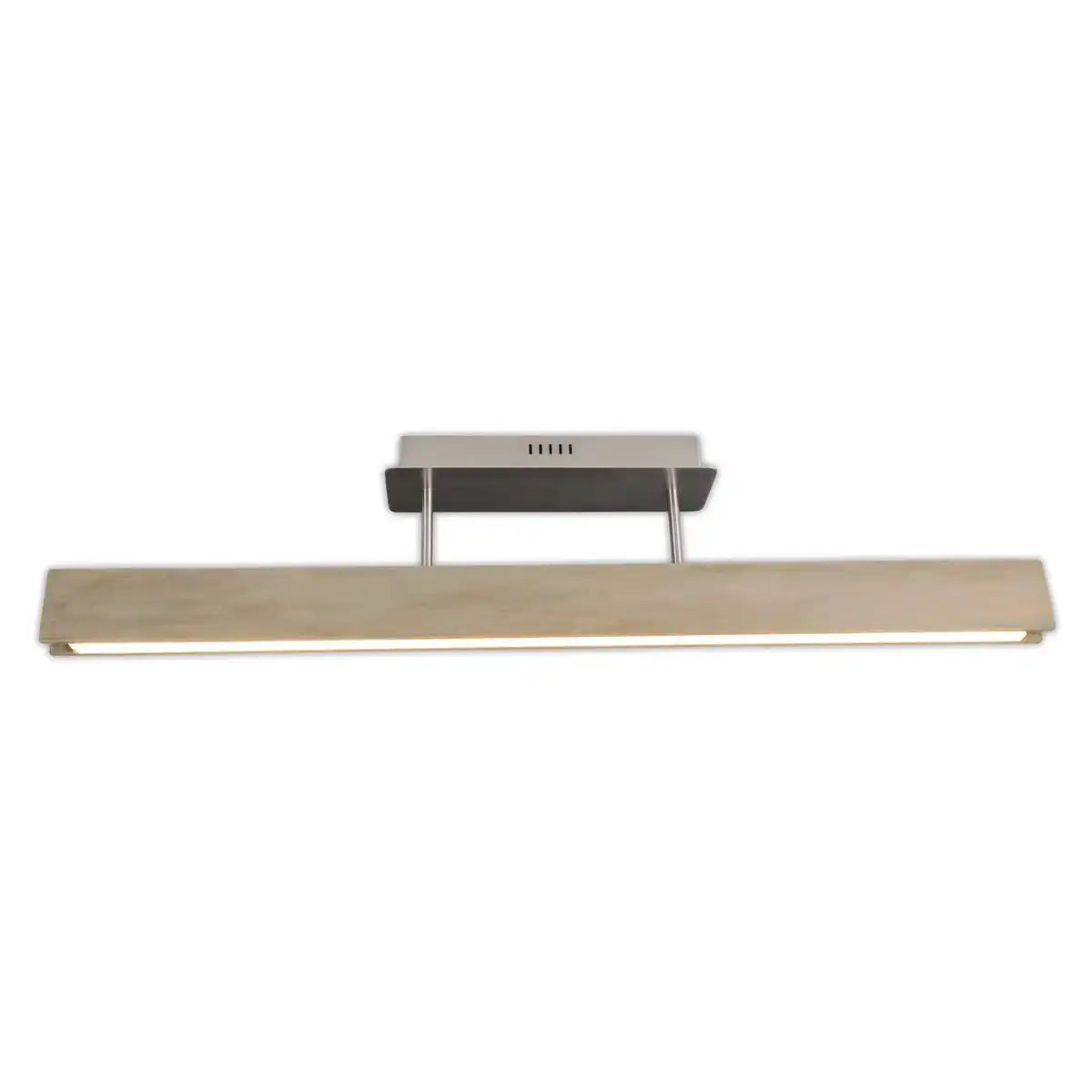 LED Deckenleuchte "STRAIGHT", 97,5 cm lang, aus Metall, Holz, Acryl und Eschenholz, für Wohnräume und Büro