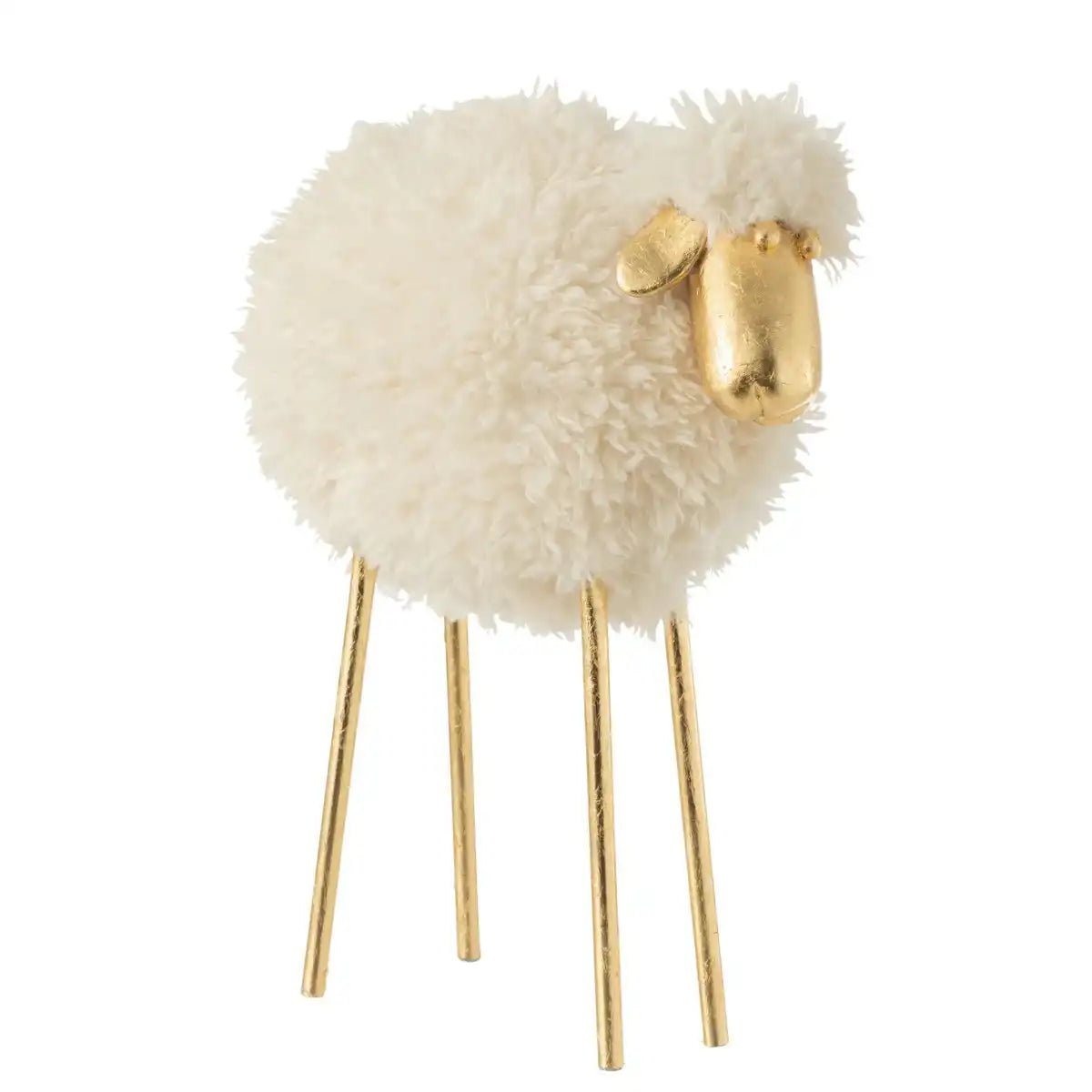 J -Line Decoration Mouton - Metall/Polyresin - Blanc/oder groß