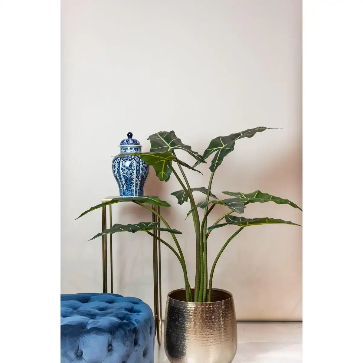 Künstliche Pflanze - Alocasia Frydek - Elefantenohr - 120 cm