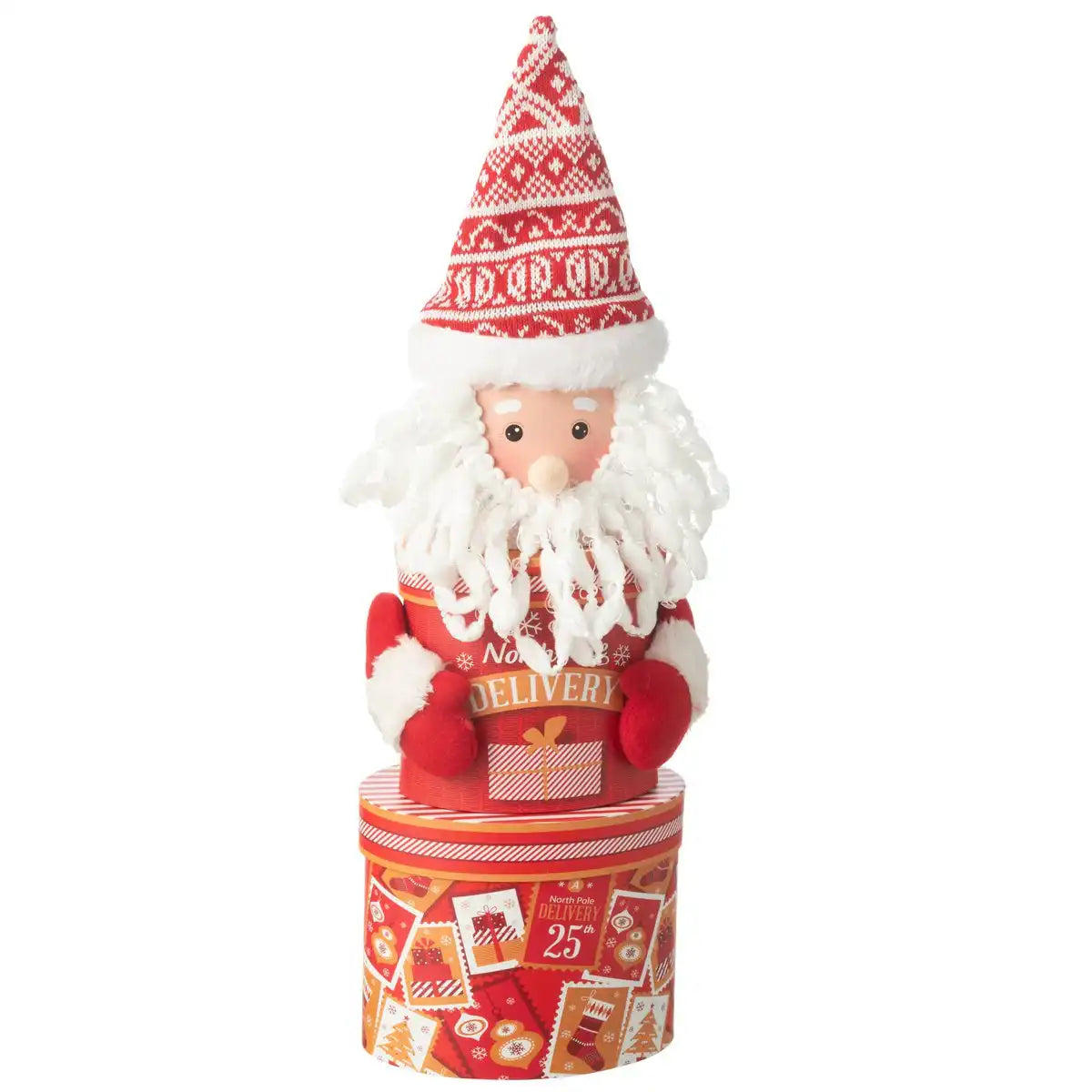 J-Line Vorratsdose Geschenkbox Papier Rot