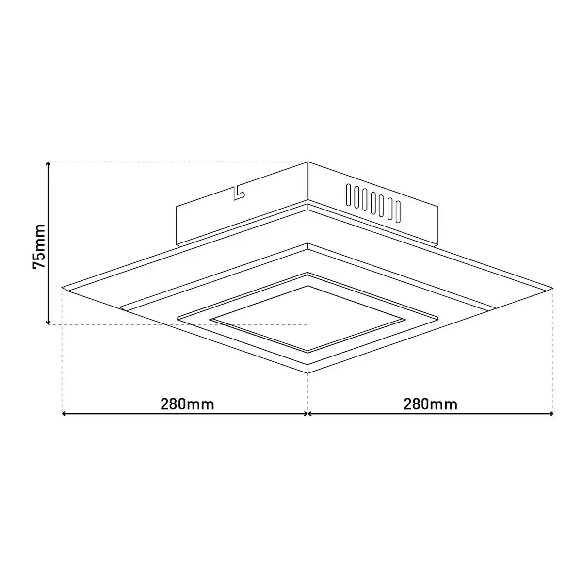 LED Wand- und Deckenleuchte "LUCCA"