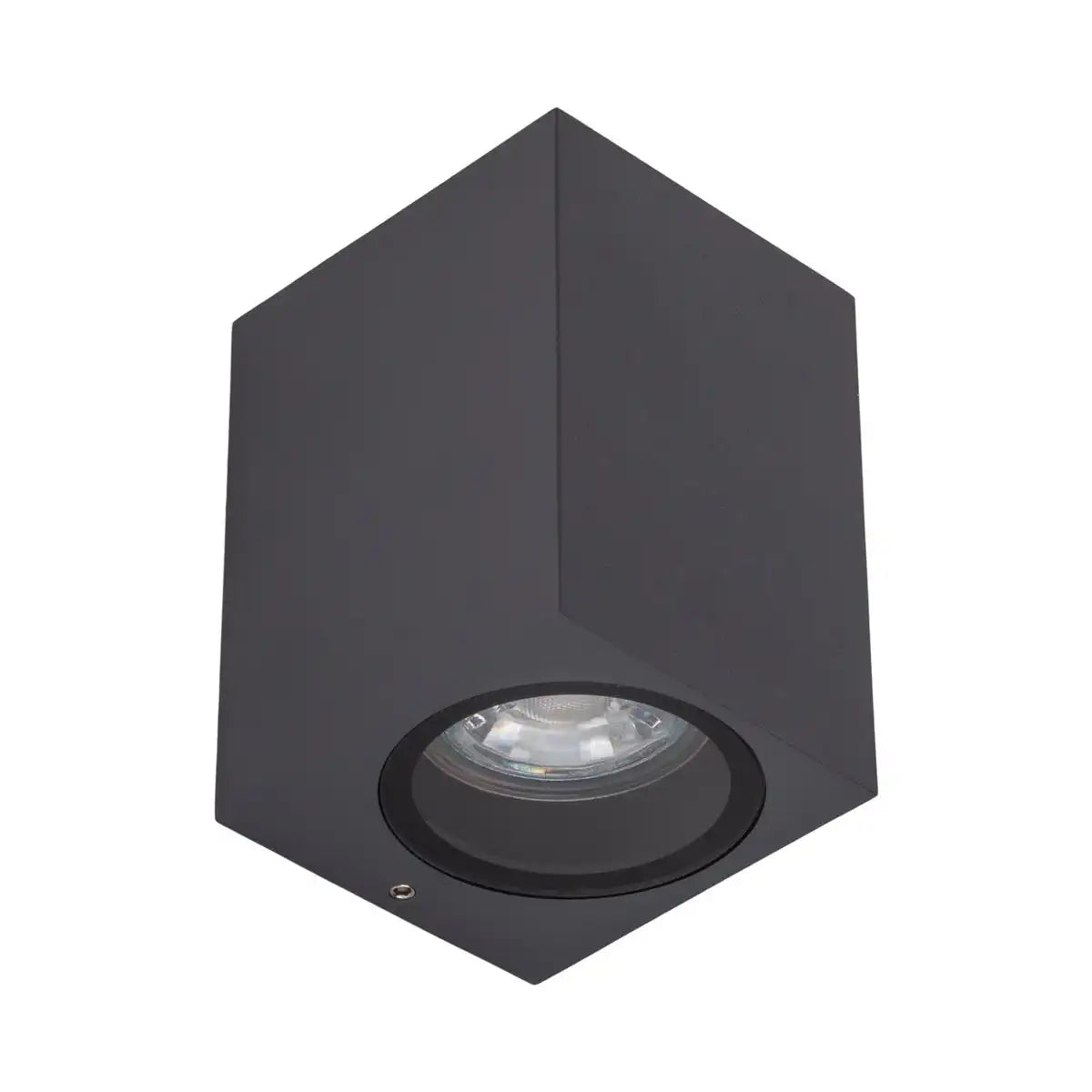 Außenwandleuchte "CUBUS", aus Metall und Glas in Anthrazit, GU10 Sockel