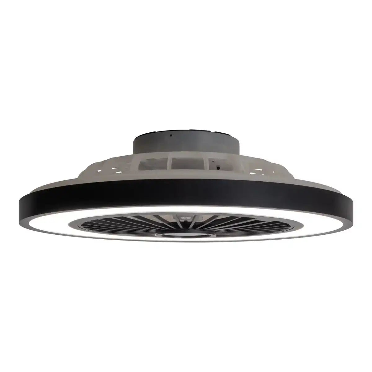 LED Deckenleuchten + Ventilator "ARIOSO" Ø 54 cm, aus Metall und Kunststoff, mit vielen Funktionen