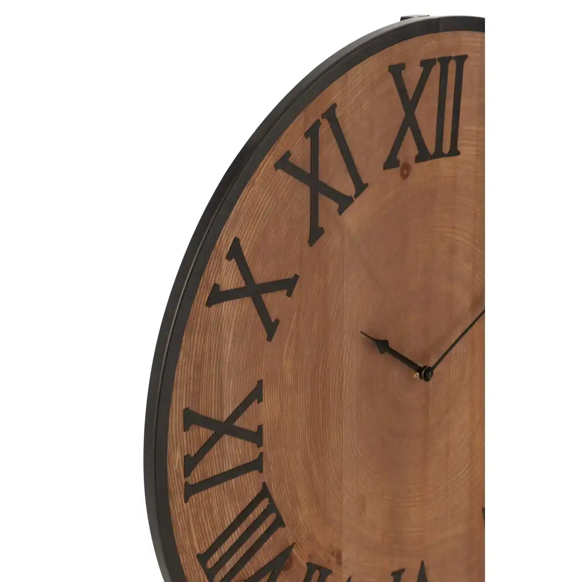 J -Line KLOK NUE - MDF/Iron - Natural - groß - Ø 60 cm